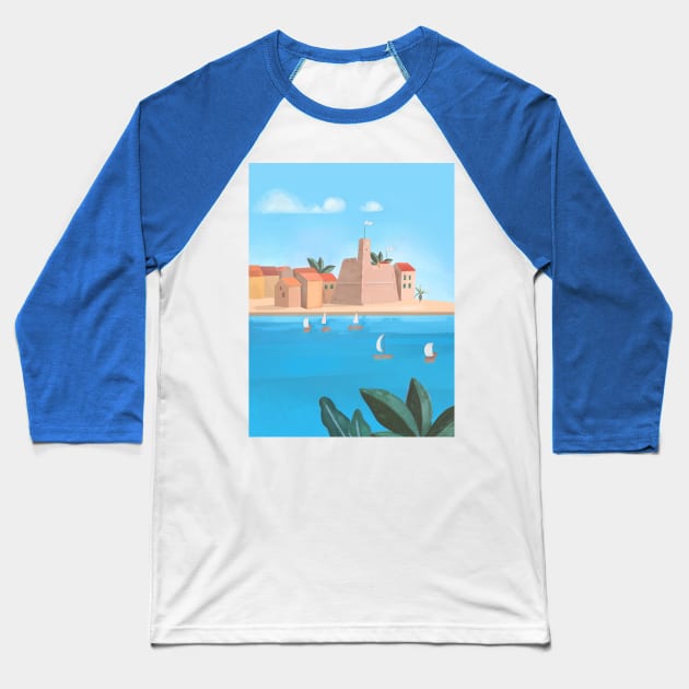 Vis island, Croatia Baseball T-Shirt by Petras